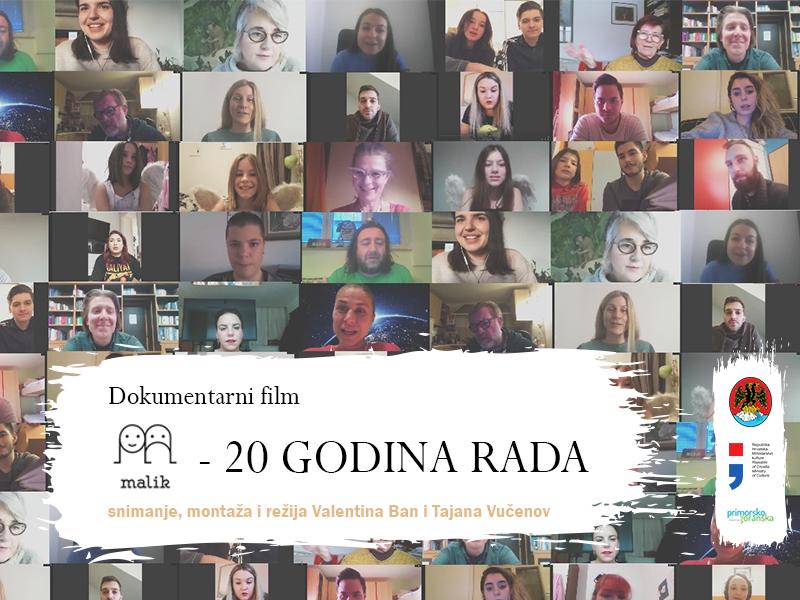 Premijera dokumentarnog filma „MALIK 20 GODINA RADA“ / 01.04.2021.